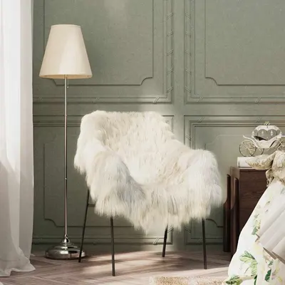 vidaXL Piele de oaie, crem, (60-70)x(90-100) cm