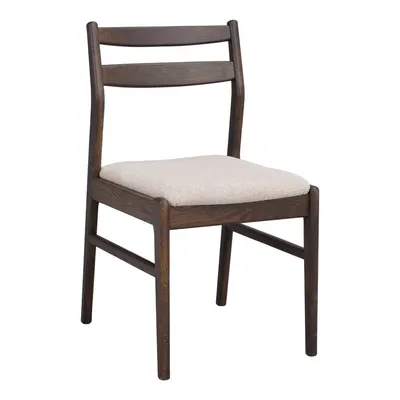 Scaun de dining crem/în culoare naturală închisă din lemn de stejar Kerwin – Rowico