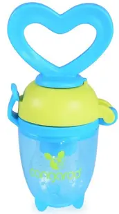 Biberon pentru mancare moale Cangaroo Love, albastru