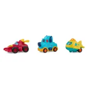 Set 3 Vehicule Actionate Prin Inertie, Diverse Modele si Culori, Momki