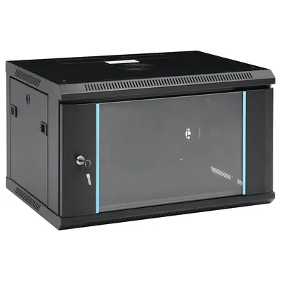 vidaXL Dulap de server, montare pe perete, 6U, 19" IP20 600x450x350 mm