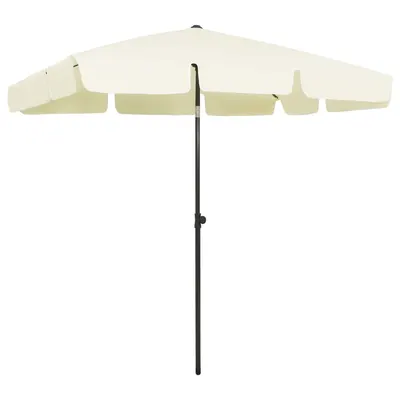 Gossi umbrela de plaja, galben nisip, 200x125 cm
