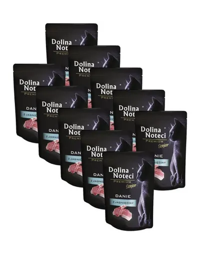 DOLINA NOTECI Premium Senior hrană cu miel 10x85 g pisici senior