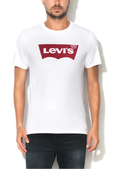 Tricou alb cu imprimeu logo
