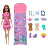 Papusa Barbie cu 2 catelusi Barbie Petrecere in Pijamale