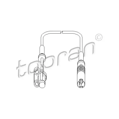 Senzor, turatie roata TOPRAN 500 981