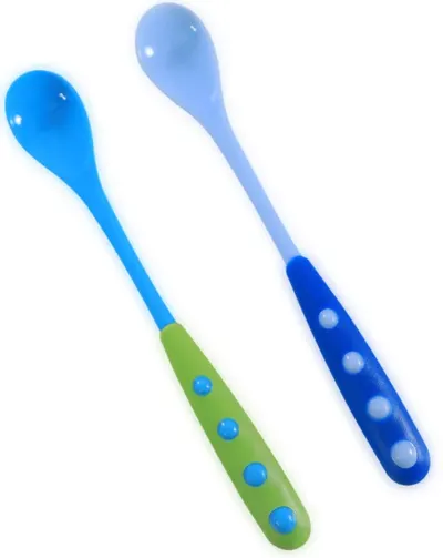 Lorelli Baby Care Linguri cu mâner lung - 2 bucăți, albastru