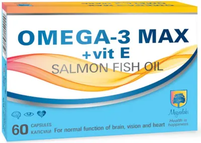 Omega-3 Max + vit E, 60 capsule, Magnalabs