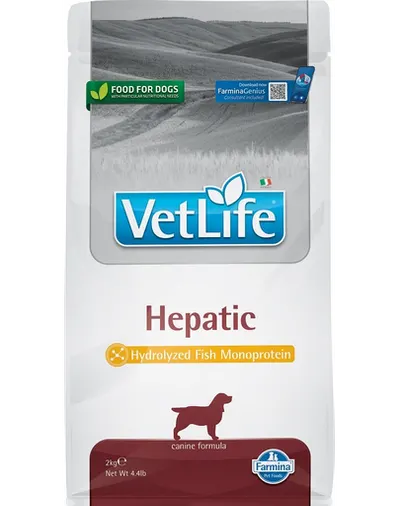 FARMINA Vet Life Dog Hepatic Hrana uscapa pentru caini cu afectiuni hepatice 2 kg