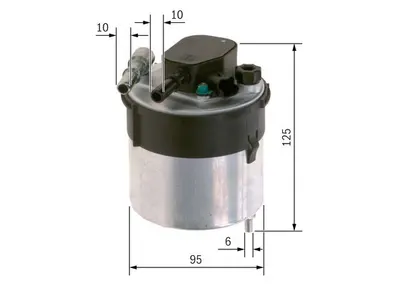Filtru combustibil BOSCH F 026 402 204