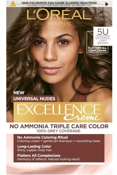 L'Oréal Excellence Vopsea fără amoniac, 5U Universal Light Brown