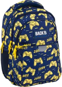 BackUP P - Game Zone ghiozdan școlar, cu 3 compartimente
