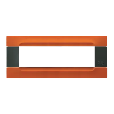 nea - Kadra monocrom rama ornamentala 7 mod tecnopolimero (plastic) seria Antracit Portocaliu San Francisco