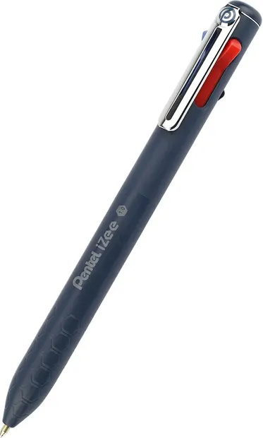Pix automat Pentel - Izee, 1.0 mm, 4 culori, albastru închis