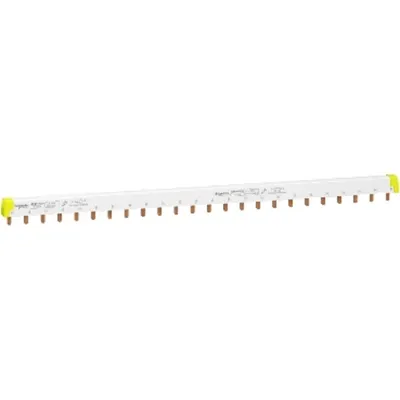 Acti9, Bare Colectoare Tip Pieptene, 3L, Inclinare 18mm, 24 Module, 100A