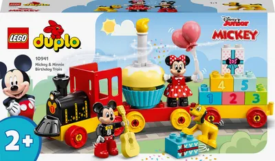 Constructor LEGO Duplo Disney - Tren pentru ziua de nastele a lui Mickey si Minnie (10941)