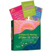 Afirmatii pentru stima de sine. Set de cartoline si carte