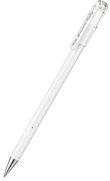 Roller Pentel - Hybrid Milky K 108, 0.8 mm, alb