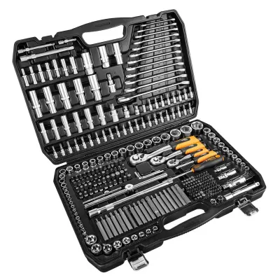 Trusa scule 1 2 , 3 8 , 1 4 , 300 piese NEO TOOLS 10-218