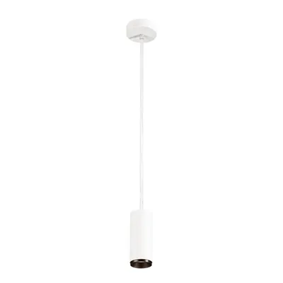 Lampa suspendata, lustra NUMINOS S Pendant, white Indoor LED pendant light white/black 2700K 36°