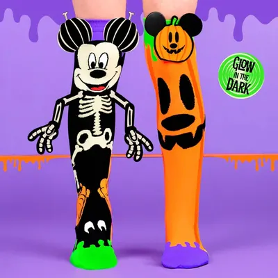 Șosete lungi colorate Madmia unisex fantasy Mickey Glow 6-99 ani