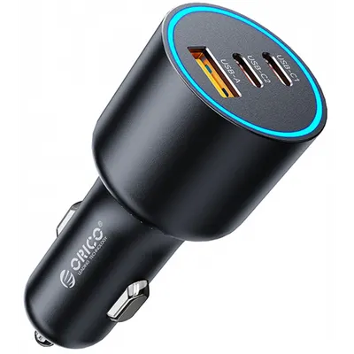 Incarcator Auto Orico HyperDrive, 165W, 5A, 1 x USB-A - 2 x USB-C, Negru