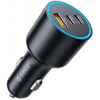 Incarcator Auto Orico HyperDrive, 165W, 5A, 1 x USB-A - 2 x USB-C, Negru