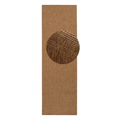 Covor tip traversă pentru interior și exterior maro 80x250 cm Nature – Hanse Home