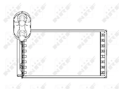 Schimbator caldura incalzire habitaclu (152x266x42) FORD GALAXY; SEAT ALHAMBRA; VW SHARAN 1.8-2.8 intre 1995-2010