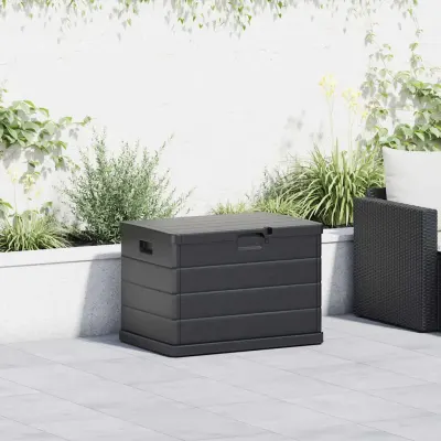 vidaXL Cutie de depozitare pentru grădină Plastic 77,5 x 54,5 x 53 cm