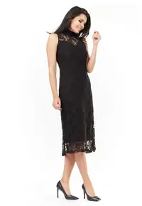 Rochie dama - Poliester - Negru - A203
