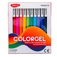 Pix cu gel, 12buc/set, Colorgel Daco