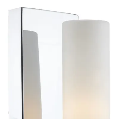 Aplica Adagio Bathroom Wall Light Polished Chrome Glass IP44