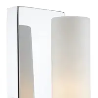 Aplica Adagio Bathroom Wall Light Polished Chrome Glass IP44