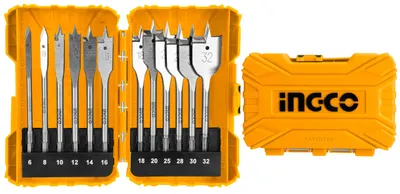 Set Burghie plate Fluture pentru lemn 12buc Ingco AKDL1201