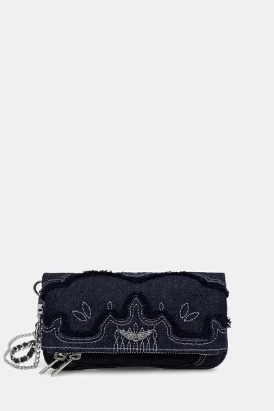 Zadig&Voltaire geantă crossbody pentru femei din denim