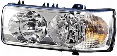 Far stanga (H1 H7 P21W W5W, electric cu motoras, insertii crom, Semnalizator portocaliu) DAF 75 CF, CF 65, CF 75, CF 85, LF 45, LF 55, XF 105, XF 95 dupa 2001