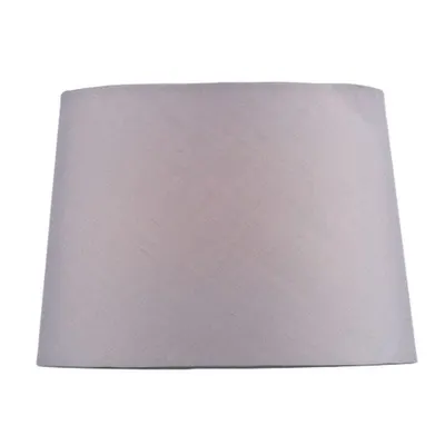 Abajur Wickford Grey Cotton Tapered Drum Shade 20cm