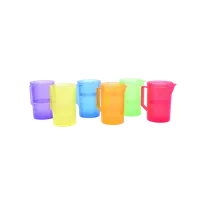 Set de 6 carafe translucide colorate pentru activitati senzoriale
