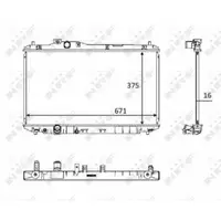 Radiator, racire motor NRF 58537