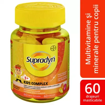 Supradyn Kids Complex, Bayer | 60 drajeuri masticabile