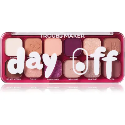 Trouble Maker Trouble paletă cu farduri de ochi culoare Day Off 18 g