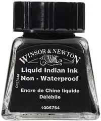 Cerneală de caligrafie Winsor & Newton - Cerneală lichidă indiană, 14 ml