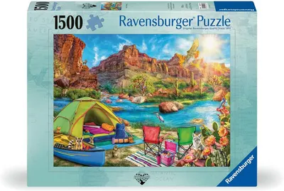 Puzzle Ravensburger din 1500 de piese - Camping Canyon
