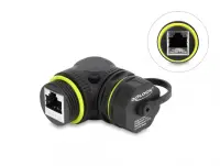 Cupla RJ45 Cat.6 ecranata waterproof IP68 unghi 90 grade M-M, Delock 87407