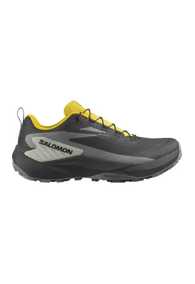 Pantofi Genesis GTX pentru alergare trail - Negru/Galben/Gri cenusiu