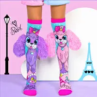 Șosete lungi colorate Madmia pentru fete Coco In Paris 3-5 ani