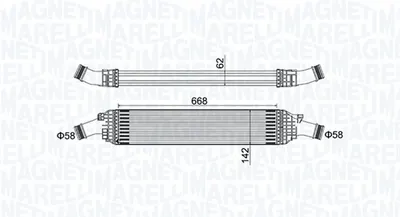 Intercooler potrivit AUDI A4 ALLROAD B8, A4 B8, A5, A6 C7, A7, Q5 1.8-2.0H 10.07-09.18
