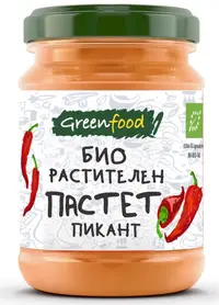 Pastă vegetală bio, picantă, 185 g, Green Food