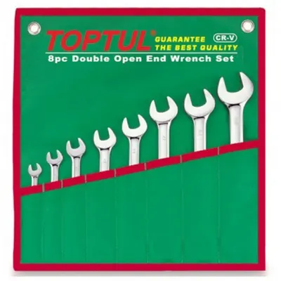 Set 8 chei combinate fixe inelare cotite 10-19mm, Toptul
